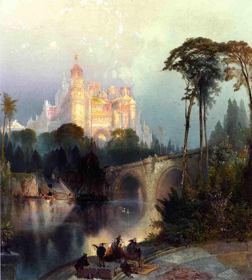 Thomas Moran Fantastic Landscape